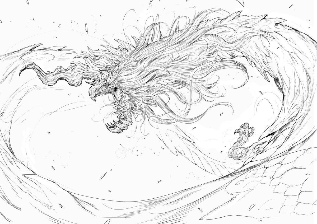 LizDD's tweet photo. So hype of New monster in Monster hunter wilds ascendance  Heres Fanart of Gundoraja ♥   its basicly just Naga in thai haha  #Monsterhunter #MonsterHunterwilds #monsterHunterwildsaacendance #fanart #commission #モンハンアセンダンス #MHWA https://t.co/wvUTsTHVyv