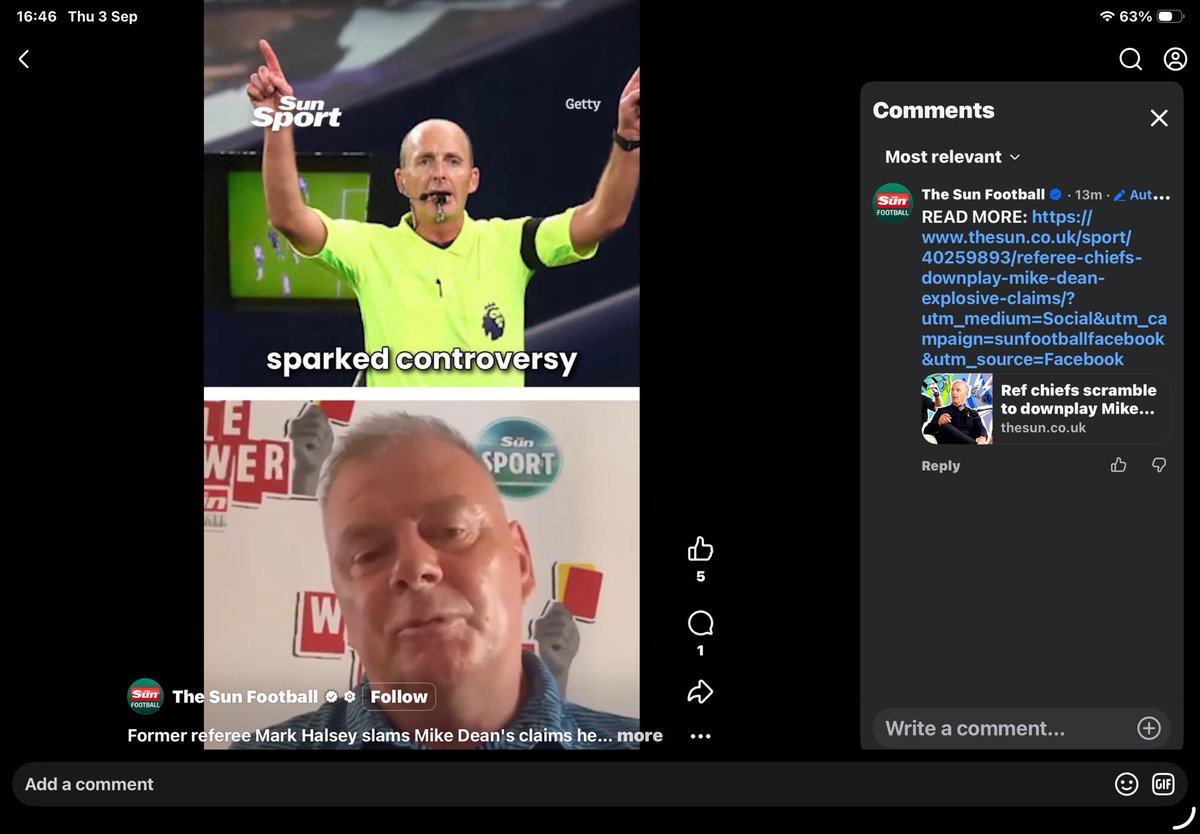 RobDixon87977's tweet photo. @RefereeHalsey @HACKETTREF 

What an idiotic comment by Mike Dean, the doubters will milk these comments

Absolute 🤡🤡🤡🤡 Mike Dean, give yourself a ♦️♦️♦️ https://t.co/7j8ZlhjrW6