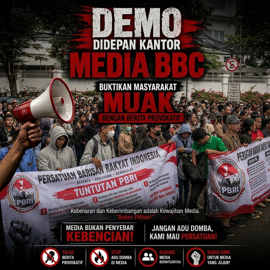 juang_laskar's tweet photo. Konten mereka selalu menyudutkan dan penuh bias. Jangan biarkan opini publik kita disetir oleh kepentingan asing. Boikot adalah jalan ninja kita untuk melawan. Tuntut BBC Stop Berita Provokatif yang memecah belah bangsa. #BoikotBBC #MediaAsing #LawanFraming https://t.co/Oxf6lhKdr8
