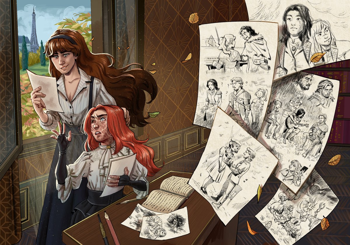 potadumpling's tweet photo. another day another art for #ZINE33 🩷
spoiler warning again, so please swipe to see the full art
#ClairObscurExpedition33 https://t.co/ZUQTBQpPZE