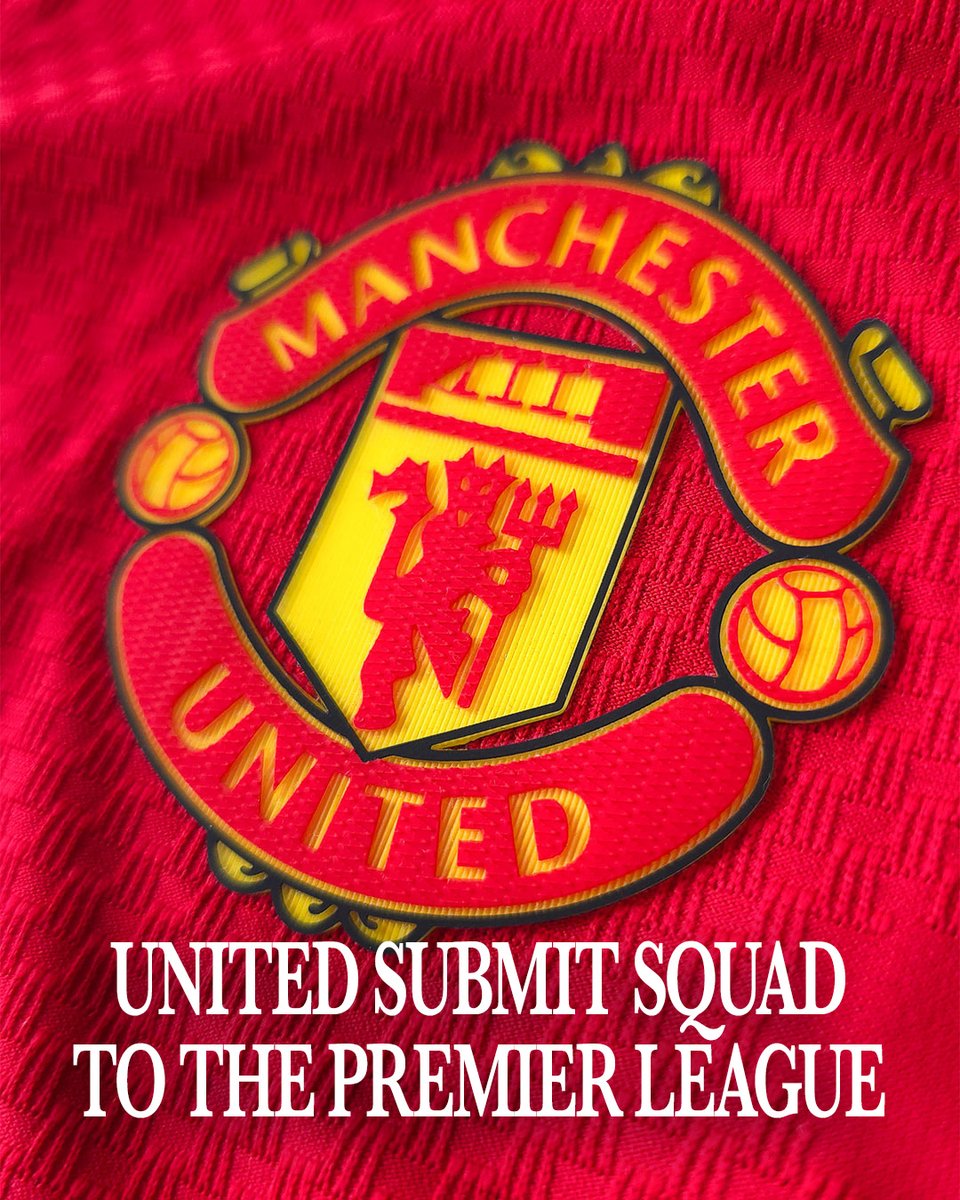 ManUtd's tweet photo. Our squad list for the 2026/27 season has been submitted to the #PL 📋🇾🇪