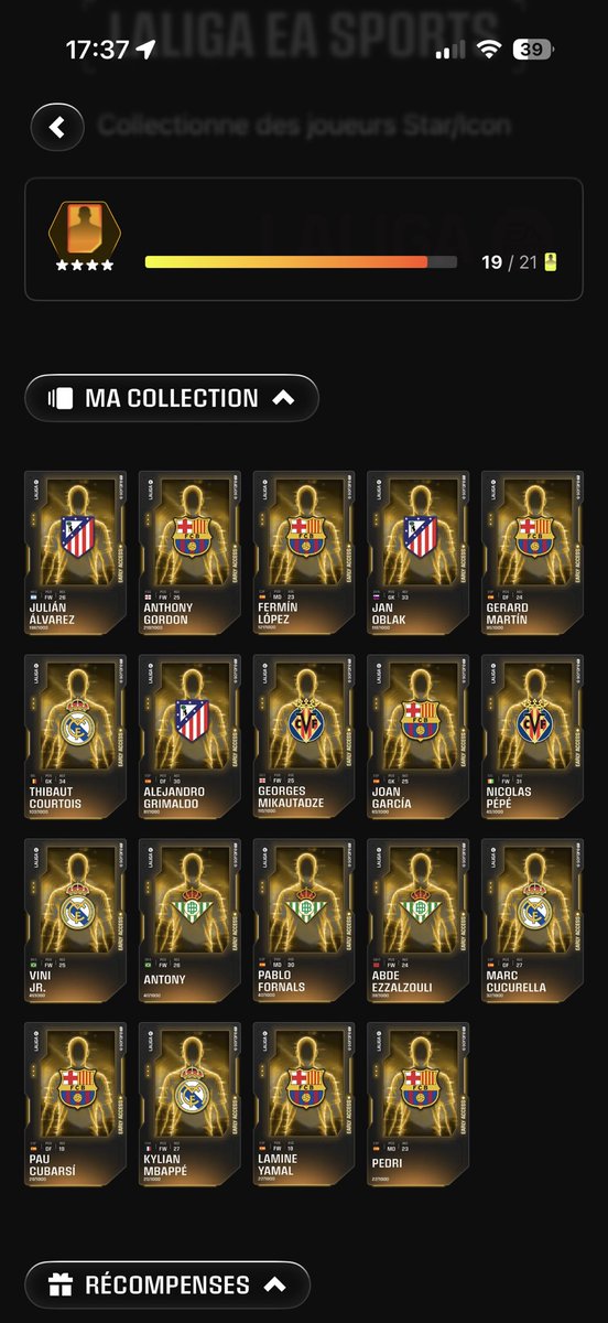 LPulgatoire's tweet photo. @Sorare @soraresupport @SoToutoune89 pourriez-vous me dire pourquoi Güler et Eric Garcia ne sont pas dans la collection « star / icons » ? Est-ce parce qu’achetées sur le marché secondaire ? Merci ! https://t.co/weS1xb52V3