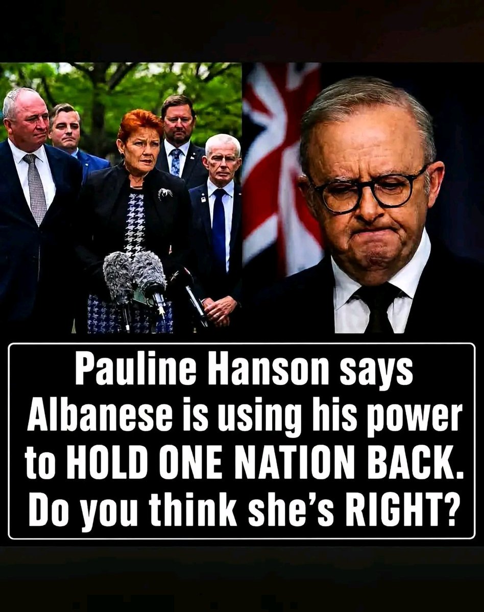 caddiesRod's tweet photo. A Question for Australian Politics
Pauline Hanson has criticised the Albanese Government over the number of advisers available to One Nation, arguing that staffing decisions should be fair, transparent and independent. https://t.co/QWLtuRmPT6