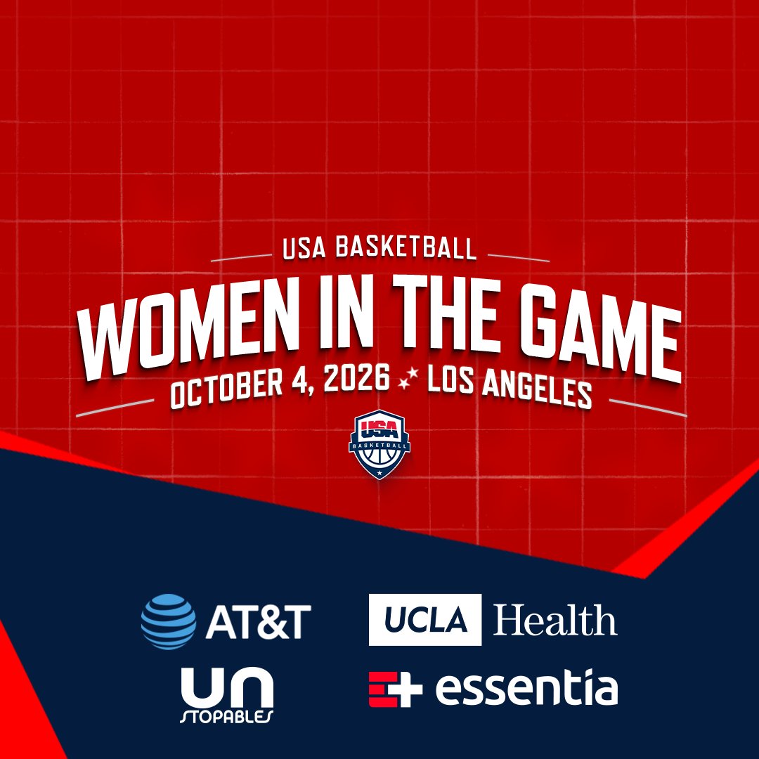USABYouth's tweet photo. The USA Basketball Women in the Game Conference is coming to Los Angeles!

UCLA's Pauley Pavilion will host on October 4: https://t.co/WHPlmaJZHq

Women in the Game is an opportunity to educate &amp; inspire more women to pursue a career in sports! https://t.co/YxE8AxXdUi