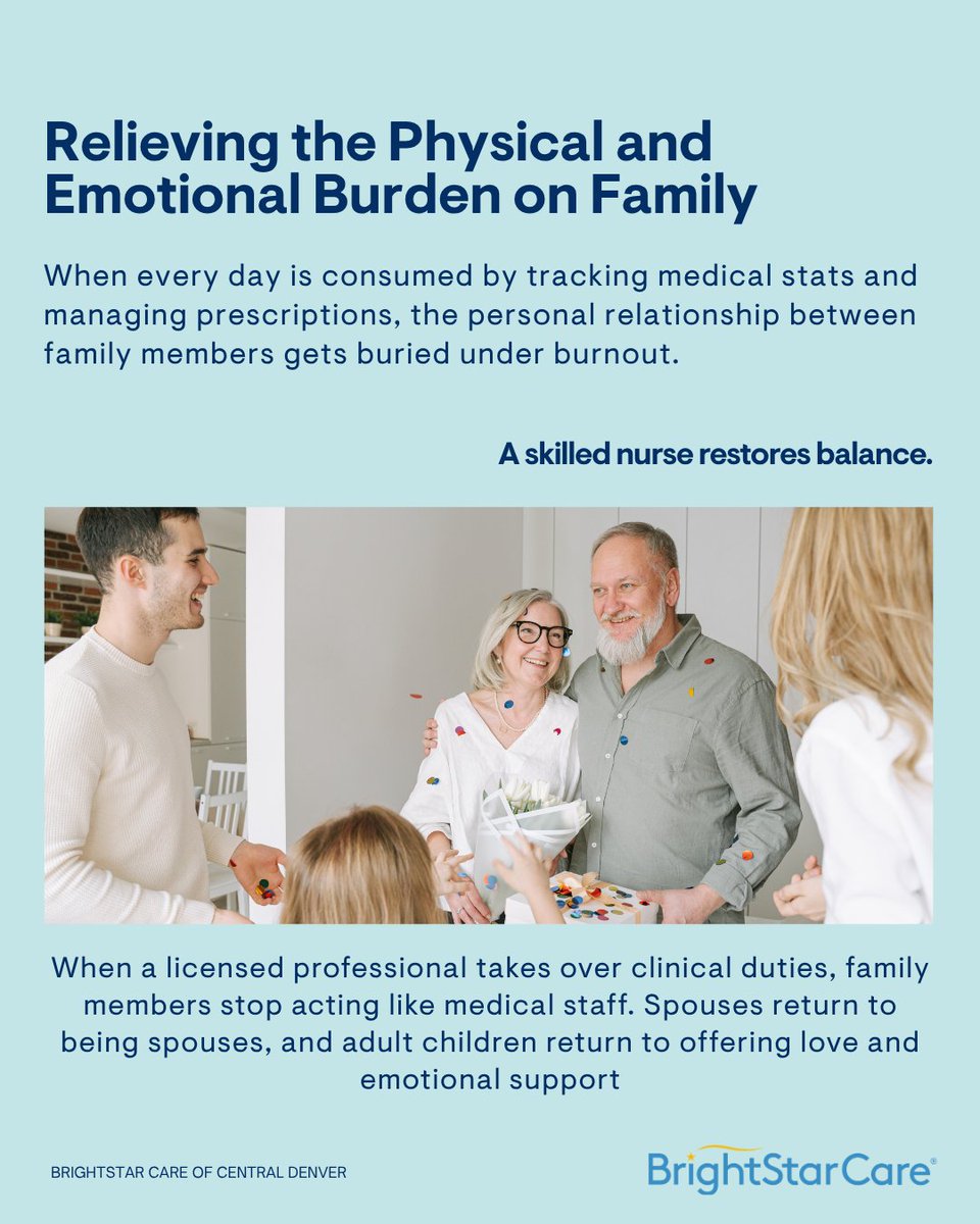BSCDenver's tweet photo. Discharged from the hospital? The real challenge starts when you get home.

Suddenly your family is managing medications, tracking vitals, and coordinating with doctors, all without the safety net of a hospital care team. That's where a... https://t.co/0tsaJ8ksnW

#SkilledNursing https://t.co/i4ZX2Pxf1Z