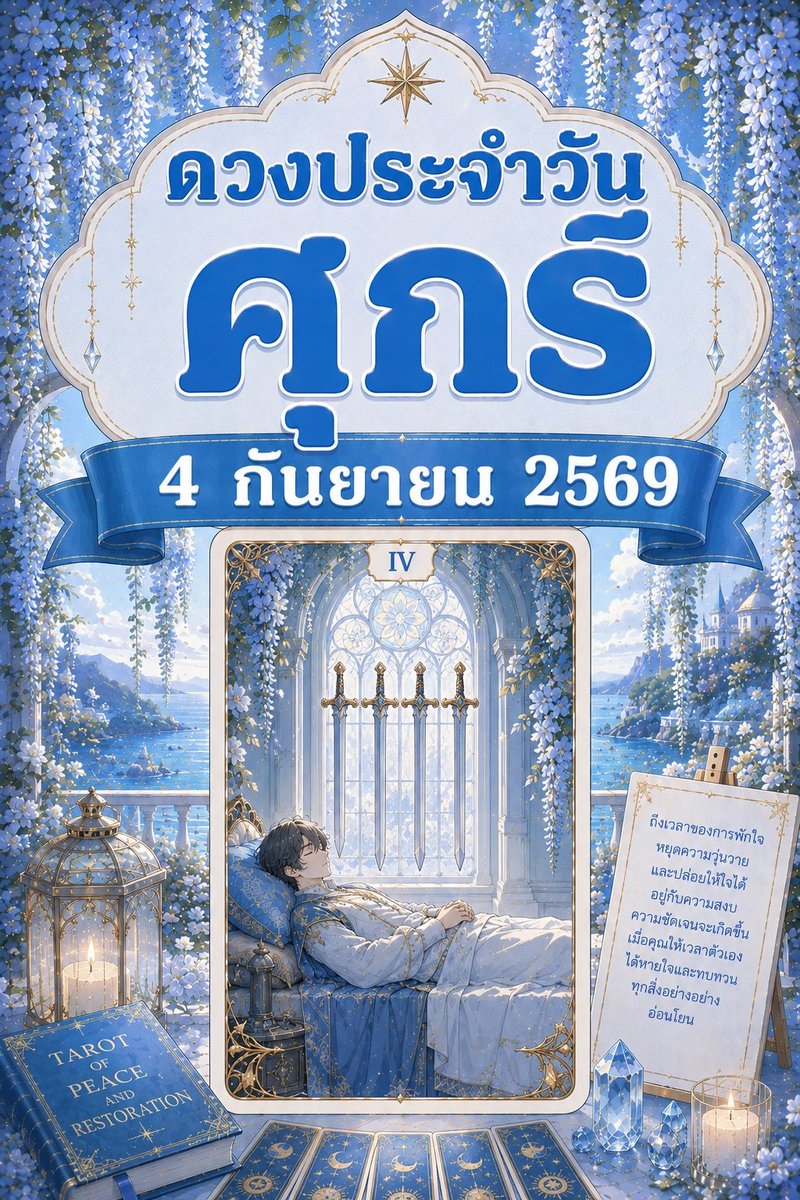 yipseetaro's tweet photo. 🔮 ดวงประจำวัน ศุกร์ ที่ 4 กันยายน 2569
_______
❤️คนเกิดวันอาทิตย์
* งาน: มีเหตุให้ต้องเลือกระหว่างรักษากฎกับยืดหยุ่นให้สถานการณ์ ต้องดูเป็นกรณีไป
* เงิน: มีเกณฑ์ใช้เงินกับของกินพิเศษ งานเลี้ยง หรือการฉลองเล็ก ๆ
* ความรัก: คนโสดมีคนอายุน้อยกว่าหรือบุคลิกสดใสเข้ามาสนใจ คนมีคู่มีเรื่องน่ายินดีอยากบอกกันเป็นคนแรก
* สิ่งที่ควรระวัง: ผ่อนปรนให้คนหนึ่งจนอีกคนรู้สึกไม่ยุติธรรม
______
💛คนเกิดวันจันทร์
* งาน: มีเกณฑ์ได้รับข้อมูลจากคนนอกวงงาน ซึ่งช่วยให้มองปัญหาที่ติดอยู่ในมุมใหม่
* เงิน: ของที่คิดว่าต้องซื้ออาจมีคนให้ยืมหรือมีของเดิมใช้แทนได้
* ความรัก: คนโสดอาจถูกใจคนที่ไม่ค่อยเล่นโซเชียลหรือใช้ชีวิตต่างจากคุณ คนมีคู่ได้คุยเรื่องที่ต่างคนต่างมองไม่เหมือนกันแบบสงบ
* สิ่งที่ควรระวัง: เชื่อคำบอกเล่าโดยไม่ดูว่าคนพูดรู้เรื่องจริงแค่ไหน
______
🩷คนเกิดวันอังคาร
* งาน: มีคนพยายามข้ามคุณไปจัดการเรื่องที่คุณรับผิดชอบ สุดท้ายอาจต้องกลับมาขอข้อมูลจากคุณอยู่ดี
* เงิน: มีเกณฑ์เสียเงินกับความสะดวก เช่น ส่งด่วน เพิ่มบริการ หรือจ่ายเพื่อประหยัดเวลา
* ความรัก: คนโสดอาจเจอคนที่จีบด้วยการแหย่หรือชอบหาเรื่องคุย คนมีคู่มีการแข่งหรือท้าทายกันแบบสนุก ๆ
* สิ่งที่ควรระวัง: ปล่อยเรื่องศักดิ์ศรีทำให้เรื่องเล็กกลายเป็นเรื่องใหญ่
______
💚คนเกิดวันพุธ
* งาน: มีเกณฑ์ได้ทำงานที่เกี่ยวข้องกับภาพลักษณ์ การจัดวาง หรือทำให้บางอย่างดูน่าสนใจขึ้น
* เงิน: มีรายจ่ายกับของแต่งบ้าน การจัดพื้นที่ หรือของที่ซื้อเพราะอยากให้บรรยากาศดีขึ้น
* ความรัก: คนโสดอาจมีคนชมสไตล์หรือรสนิยมแล้วต่อยอดเป็นบทสนทนา คนมีคู่ช่วยกันเปลี่ยนบรรยากาศรอบตัวให้น่าอยู่ขึ้น
* สิ่งที่ควรระวัง: ให้ความสำคัญกับความสวยงามจนลืมการใช้งานจริง
______
🧡คนเกิดวันพฤหัสบดี
* งาน: มีเกณฑ์พบว่าคนสองฝ่ายเข้าใจคำสั่งคนละแบบ คุณอาจต้องทำให้ทุกคนกลับมาเข้าใจตรงกัน
* เงิน: มีเรื่องเกี่ยวกับเงินประกัน มัดจำ หรือวงเงินที่ต้องกันไว้ชั่วคราว
* ความรัก: คนโสดอาจเจอคนที่ชอบแสดงความรู้สึกผ่านการกระทำมากกว่าพูด คนมีคู่มีฝ่ายหนึ่งอยากได้รับความมั่นใจจากอีกฝ่าย
* สิ่งที่ควรระวัง: ใช้คำพูดกำกวมจนแต่ละคนตีความต่างกัน
_____
🩵คนเกิดวันศุกร์
* งาน: มีจังหวะได้เห็นผลตอบรับจริงจากสิ่งที่ทำ ทำให้รู้ทันทีว่าควรเน้นอะไรต่อ
* เงิน: มีเกณฑ์ได้เงินจากยอดขาย จำนวนลูกค้า หรือผลงานที่วัดผลได้
* ความรัก: คนโสดมีคนสนใจจากความเป็นธรรมชาติของคุณ คนมีคู่มีจังหวะชมกันต่อหน้าคนอื่นจนอีกฝ่ายรู้สึกดี
* สิ่งที่ควรระวัง: ยึดติดกับผลตอบรับของคนอื่นจนเสียความมั่นใจตัวเอง
______
💜คนเกิดวันเสาร์
* งาน: มีเรื่องที่ต้องทำร่วมกับคนซึ่งนิสัยต่างจากคุณมาก แต่การแบ่งหน้าที่ชัด ๆ จะทำให้ออกมาดี
* เงิน: มีเกณฑ์จ่ายกับการเดินทาง งานกิจกรรม หรือสถานที่ที่ไม่ค่อยได้ไป
* ความรัก: คนโสดอาจมีคนต่างถิ่นหรือต่างพื้นเพเข้ามาสะดุดตา คนมีคู่มีโอกาสชวนกันไปในที่ที่ไม่เคยไป
* สิ่งที่ควรระวัง: วางแผนเวลาเดินทางกระชั้นเกินไป