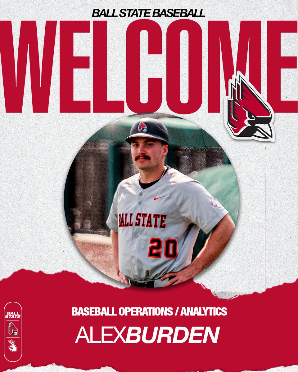 BallStateBB's tweet photo. Welcome (back) to former Ball State left-handed pitcher Alex Burden, who joins the staff in an operations / analytics role! https://t.co/7w5QfeNnlT