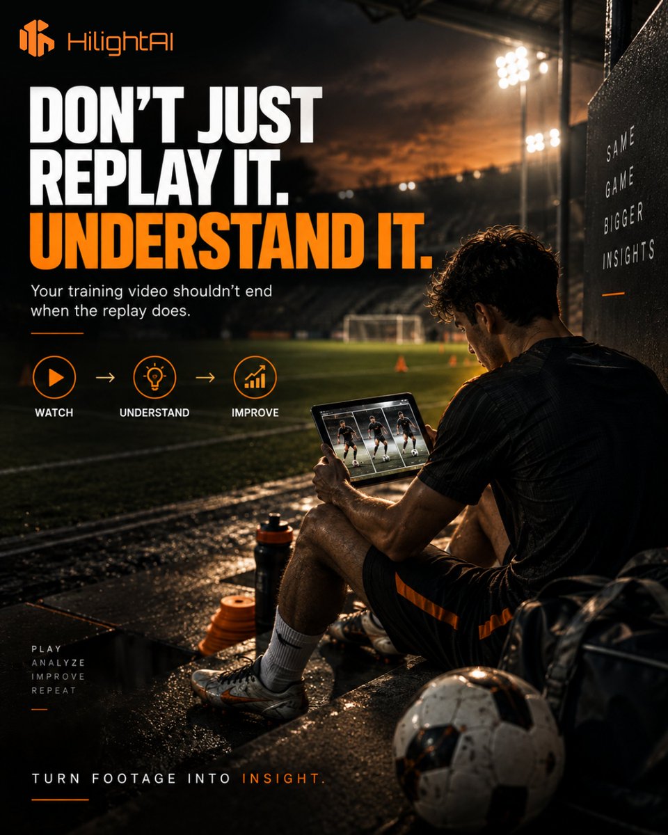 HiLight_AI's tweet photo. Your Game Leaves Clues. Are You Ready to See Them? โฝ๐
๐ Turn every training session into progress. Start analyzing with HiLightAI today.
#HiLightAI #SportsAI #SportsVideoAnalysis #AIAnalysis #PerformanceAnalysis #FootballAI #FootballAnalysis #AthletePerformance #PlayBetter https://t.co/VdNqhGBBcZ