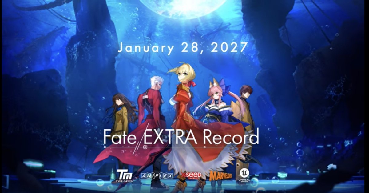 project_ranfa's tweet photo. Fate/EXTRA Record
2027年1月28日発売…？
えー…本当？ https://t.co/xL7aPlEi1z