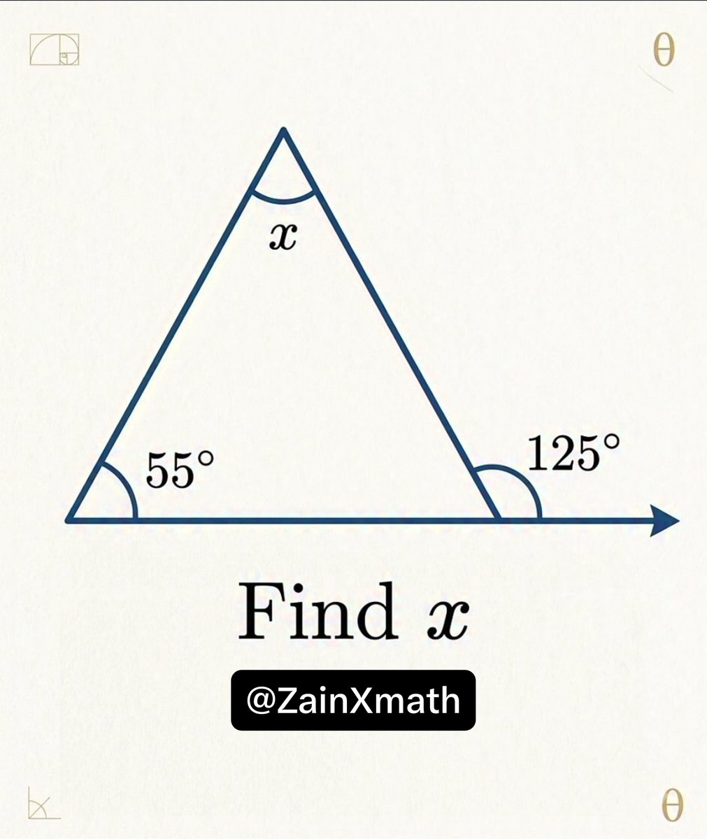 ZainXmath's tweet photo. If you solve this your IQ level is above average.

X=? https://t.co/gK3ZnK0Wbf
