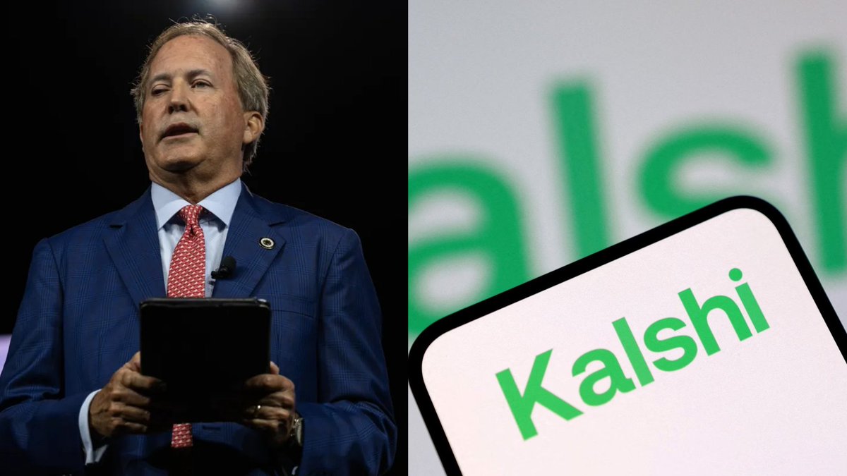 texasdemocrats's tweet photo. NEW: A bombshell investigation found that Kalshi and its CEO have donated thousands to Ken Paxton’s campaign, and now he refuses to join bipartisan efforts to regulate prediction markets– despite his history of pushing for strict gambling regulation.

It pays to be a Ken Paxton donor. A constituent? Not so much.