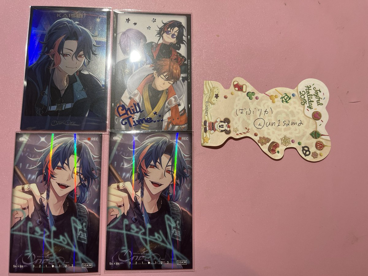 un1sama's tweet photo. 【交換】にじさんじ 3SKM One-Off ランダムカード

譲／ 1枚目

求／ 2枚目or定価(+送料)

⭐️初回ツイフィ必読
⭐️1点〜◎

お気軽にお声かけください( ᐢ. ̫ .ᐢ ) https://t.co/vw0y6PwRDD