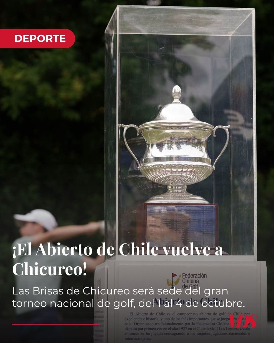 revistavds's tweet photo. Chicureo vuelve a ser protagonista del golf nacional

Paz Echeverría adelanta los detalles del 96° Abierto de Chile y lo que significa para Las Brisas recibir nuevamente este importante torneo.

https://t.co/SlQYgVJcJT https://t.co/4qmIZf0ERC