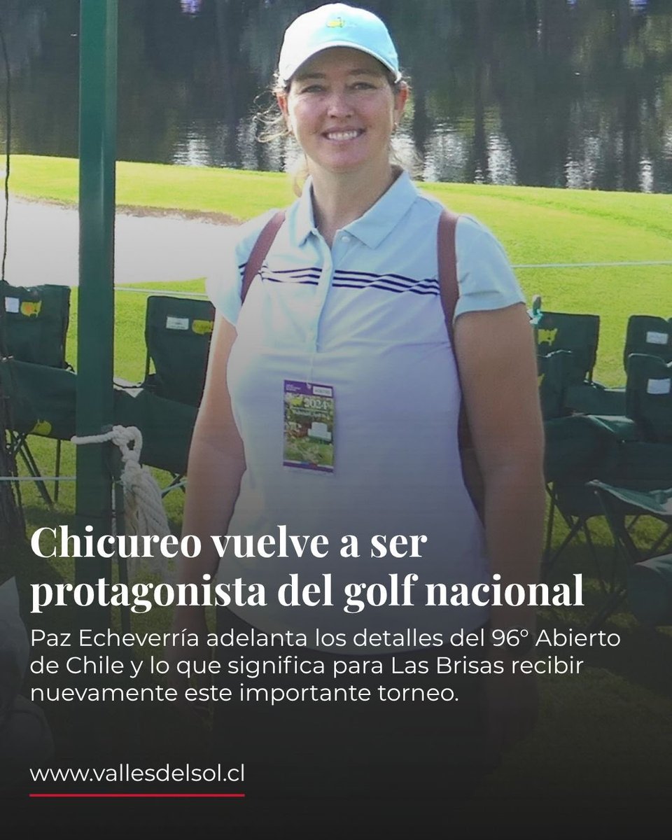 revistavds's tweet photo. Chicureo vuelve a ser protagonista del golf nacional

Paz Echeverría adelanta los detalles del 96° Abierto de Chile y lo que significa para Las Brisas recibir nuevamente este importante torneo.

https://t.co/SlQYgVJcJT https://t.co/4qmIZf0ERC
