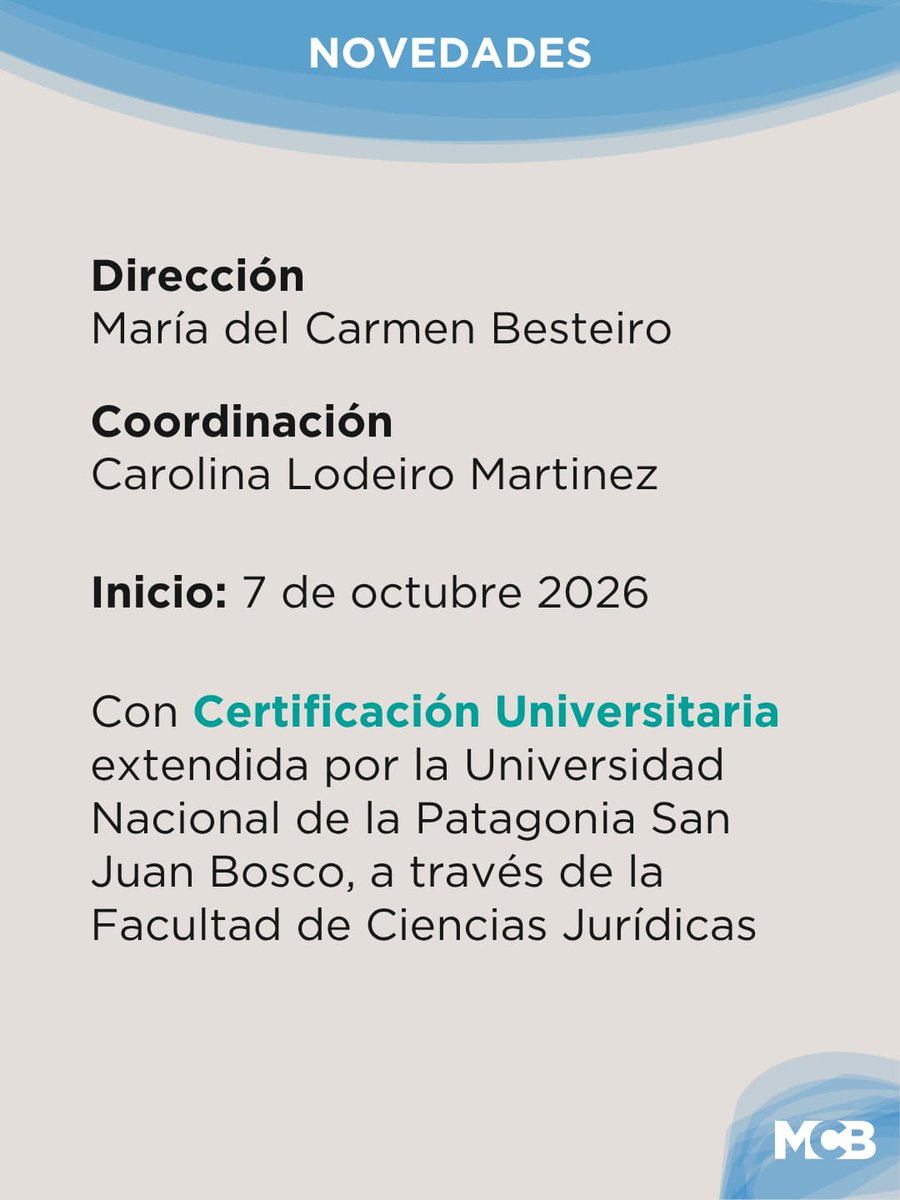 BesteiroMc's tweet photo. 📚 Se encuentra abierta la inscripción a la Diplomatura Universitaria en Derecho Previsional.
📩 Para información e inscripciones: diplomaturaderechoprevisional@gmail.com
#DerechoPrevisional #Diplomatura #Formación #SeguridadSocial https://t.co/Xy9Y4UR3HQ