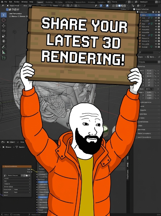 3DxDEV7's tweet photo. Drop your latest 3D render below! 🎨👇

 Let’s see what you’ve been cooking, tag your software, and let's support each other! 👇

#3DArt #b3d #cgi #3DModeling https://t.co/9GTYUxcIXS