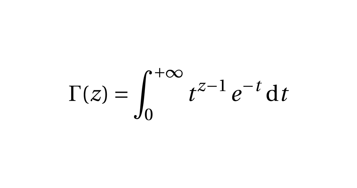 AnecdotesMaths's tweet photo. La factorielle d’un entier naturel n est n! = 1 × 2 × … × n.

Il est possible d'étendre la définition de la factorielle à un nombre réel grâce à la fonction Γ (Gamma). Par exemple, π ! ≈ 7,18808. https://t.co/FkZIeCVEdo