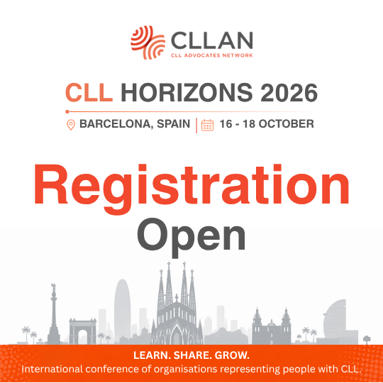 CLLAdvocates's tweet photo. 🎤 CLL Horizons 2026 with 13 ERIC Clinical Speakers! Join us 16–18 Oct in Barcelona. Register now 👉 https://t.co/OyIpH8py11 #CLLHorizons2026 #CLLAN #CLL #ERIC #BloodCancer #CLLAdvocacy #CLLCommunity #PatientEmpowerment #Barcelona https://t.co/MFWH727tNm