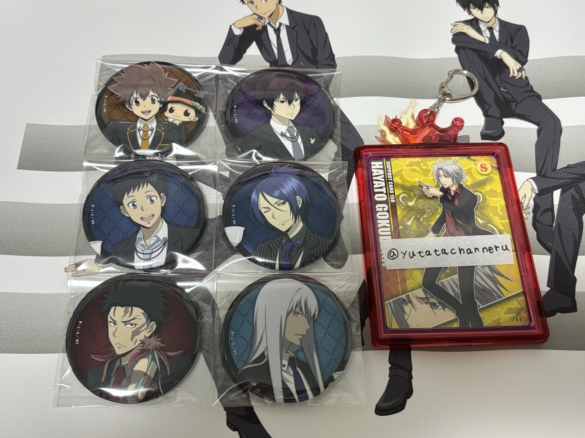 家庭教師ヒットマンREBORN! アクスタ 雲雀　缶バッジ 山本 スクアーロ 他 ゆたた on X: 