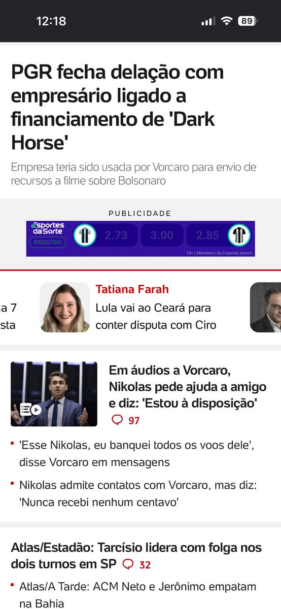 feltrinoficial's tweet photo. UOL já parou de cobrir o ministro do STF. Afinal, é um caso menor. Já o ICL nem cobriu. Seria mais honesto com o leitor publicar um editorial: “Nós apoiamos o Lula, somos uma empresa privada e temos esse direito”. https://t.co/zEFzUgBdkp