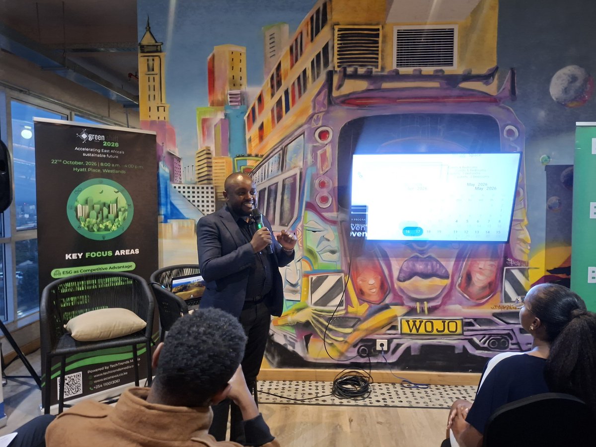 Shiko_Msa's tweet photo. Joining @TechTrendsKE and @Econews_ke at Wojo Upperhill for conversations ahead of the upcoming #Greenshiftforum2026.

The forum takes place on October 22.

Register here to attend. 

https://t.co/pqEh8OTbx8 https://t.co/qJOU8zfLcT