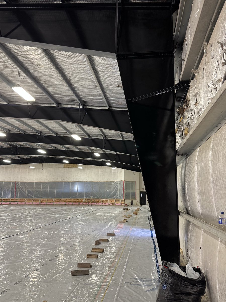 RocketsRaymore's tweet photo. Hello 🚀 fans, the 26-27 season is almost upon us.  Here are a couple pictures from inside the rink on the massive renovation that is happening this offseason.  We are told it will be ready for November 1st.  

Also, you might want to keep November 7th open 😉…. https://t.co/ObMatzhAkr