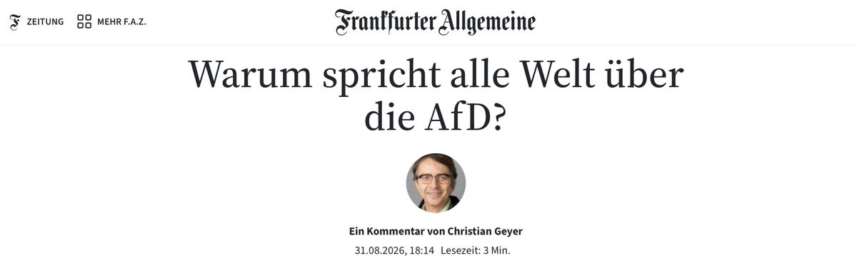 jan_mainka's tweet photo. Weil es die begründete Hoffnung gibt, dass Deutschland ab Sonntag schrittweise und friedlich zurück auf den Weg von Demokratie, Rechtsstaatlichkeit und Vernunft findet.
An einem wieder vernunftgeleiteten Deutschland haben Menschen natürlich weltweit großes Interesse. 👍🏻 😎
#AfD https://t.co/9zxjMEX8Ur