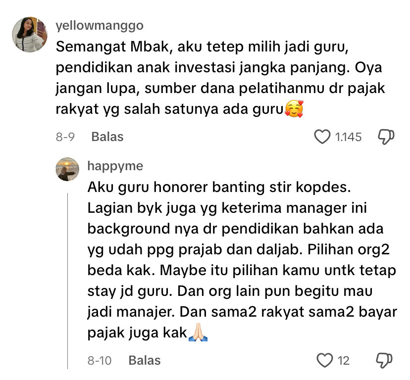 ffffftttkk's tweet photo. guys seburuk itu pemikiran mereka ya? aku sedih bgt bacanya di saat orang mempertahankan dirinya untuk menjadi guru malah ada orang yang bilang “makanya jangan mau jadi guru” nyes rasanya, menurut kalian gimana tentang kopdes sama yang manager manager an ini #kopdes #prabowo https://t.co/0Bva8wrtj3