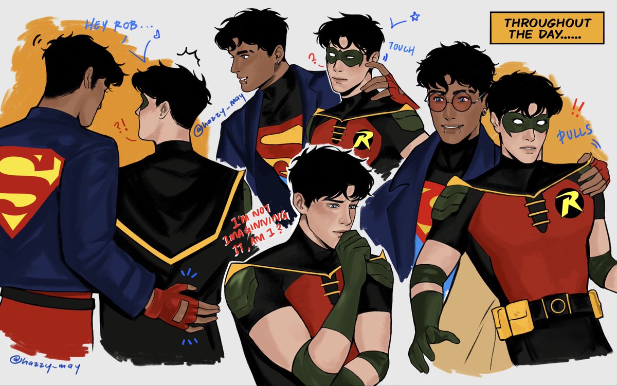 hazzy_mayy's tweet photo. I can’t draw compilations anymore #timdrake #connerkent https://t.co/WMgqyl4GCI