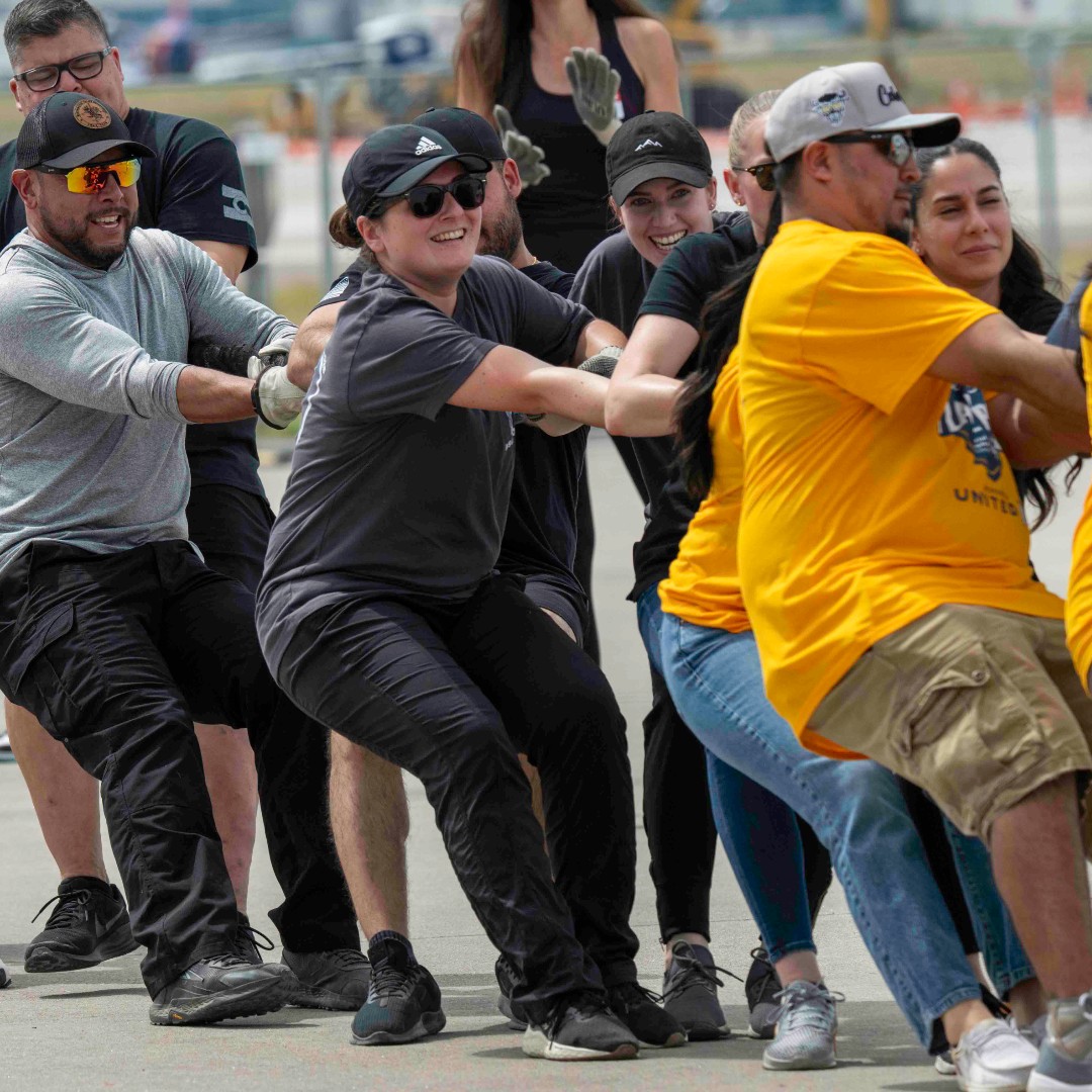 WestminsterPD's tweet photo. What a day! We were honored to take part in the 2026 Plane Pull on Saturday benefiting Special Olympics Colorado athletes. Thank you to everyone who participated and supported our team! #WestyPD https://t.co/dMvVGiNoES