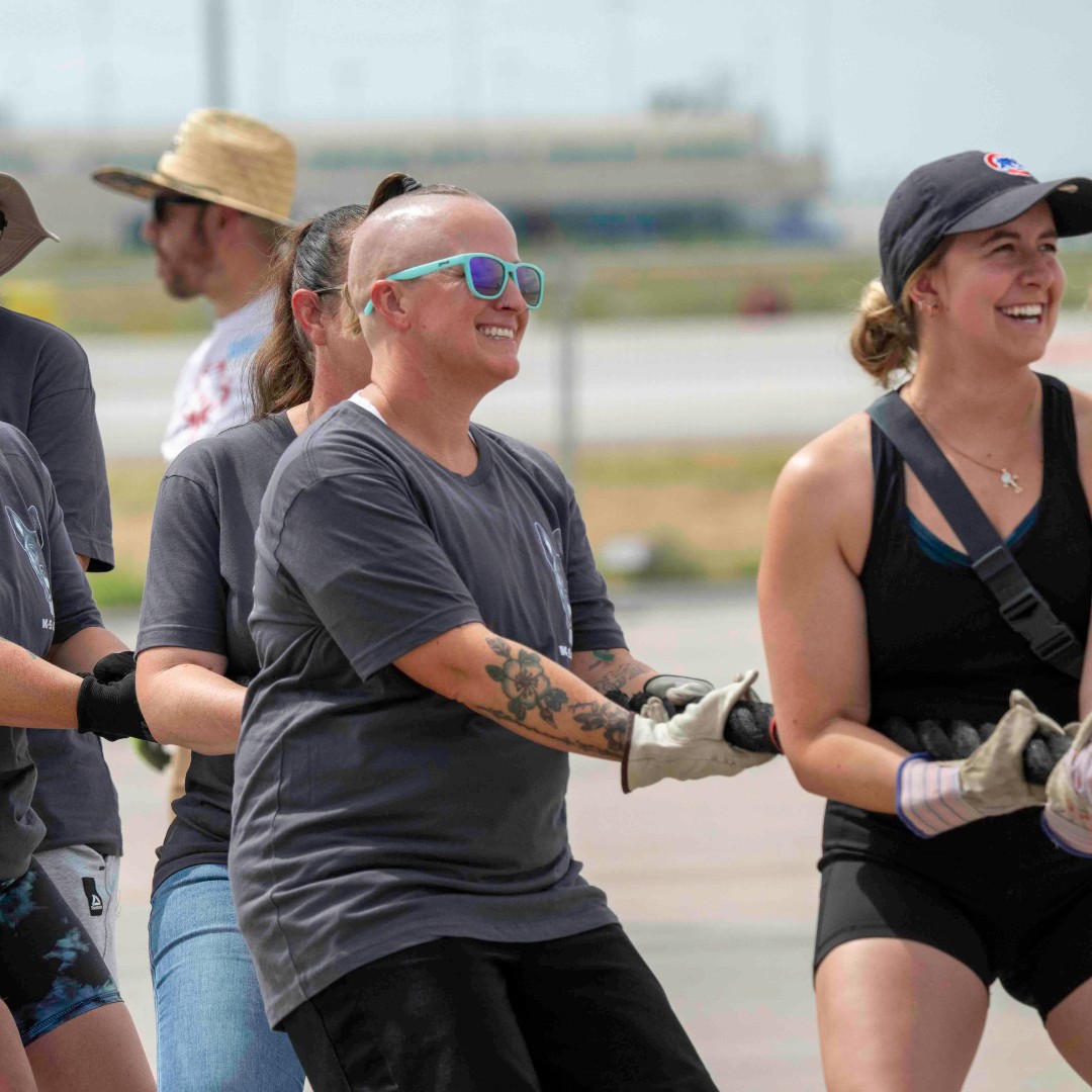 WestminsterPD's tweet photo. What a day! We were honored to take part in the 2026 Plane Pull on Saturday benefiting Special Olympics Colorado athletes. Thank you to everyone who participated and supported our team! #WestyPD https://t.co/dMvVGiNoES