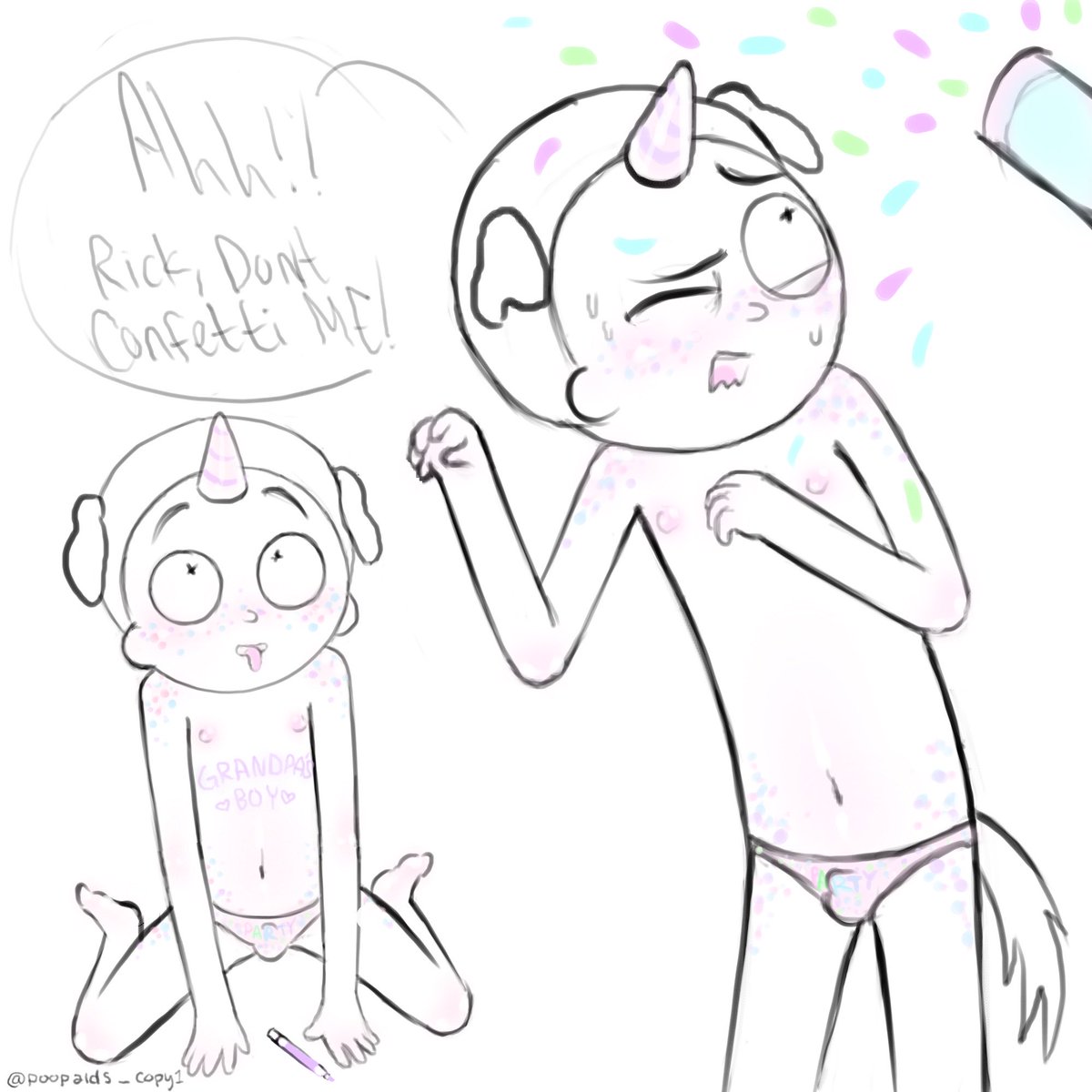 poopaids_copy1's tweet photo. im gonna steal his panties 🤤 #rickorty https://t.co/cslbGjY0RE