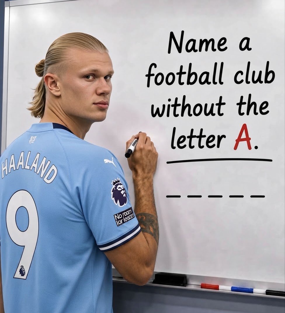 offsidefor's tweet photo. Name a football club without the letter A?

any idea? https://t.co/HRYW4imJQD