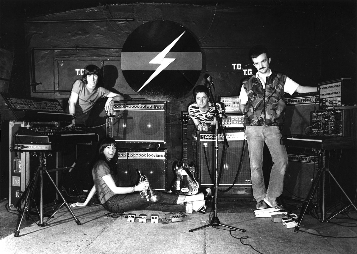 MuteUK's tweet photo. 50 years ago today, on 3 September 1976, Throbbing Gristle – Cosey Fanni Tutti, Chris Carter, Genesis Breyer P-Orridge (1950–2020) &amp; Peter ‘Sleazy’ Christopherson (1955–2010) – activated⚡️   

 TG50 takes place at the ICA on 18 October.

https://t.co/rWih1rTR8I https://t.co/B2lZv0CYKE