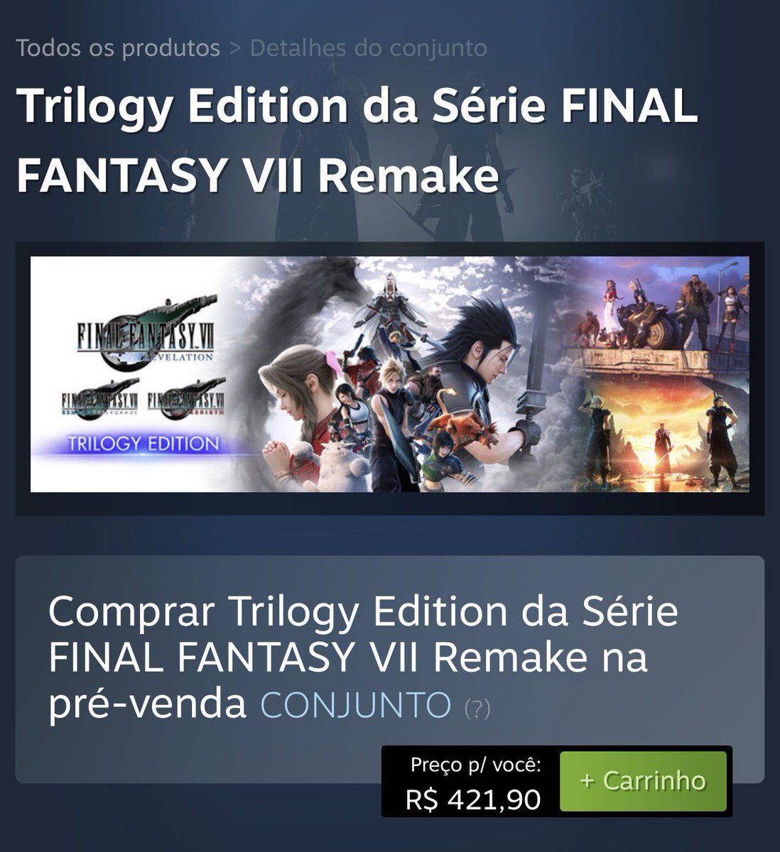 zumbi5k's tweet photo. @robertbitten_ Apesar do absurdo. Achei a versão trilogy muito boa, já que vem os 3 jogos. https://t.co/ava8KR6fma