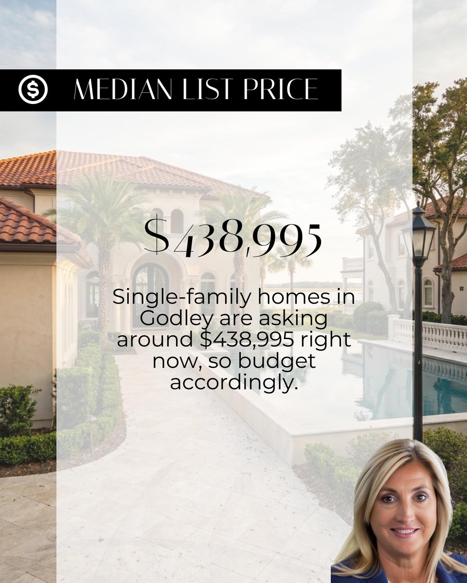 DAnnWalley's tweet photo. Godley, TX Market Update: Median price is $439k with 174 homes available. Great options for buyers and sellers today! ✨ https://t.co/sJtD6Mk6Pj