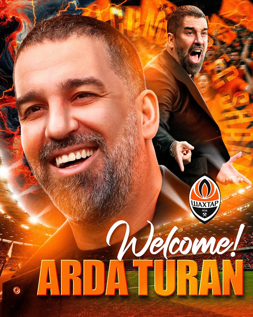 BettyannSpotted's tweet photo. 🧡 Hoş geldin, ! 🇹🇷 Арда Туран — новий керманич «Шахтаря»! ⚒️
⠀
Сторони домовилися про співпрацю до літа 2027 року. 38-р��чний турецький фахівець стане 39-м наставником за всю історію донецького клубу.
⠀
🔗 Більше про призначення — на , посилання в наши... https://t.co/8pOISYRlGc
