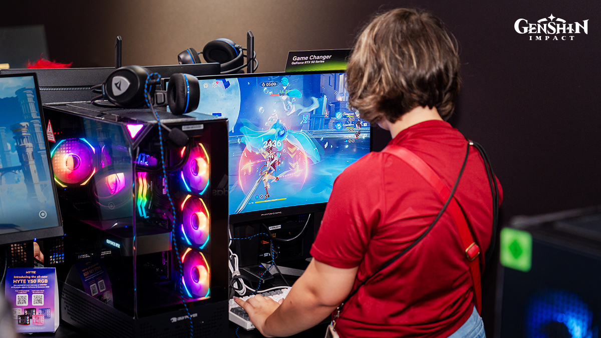 GenshinImpact's tweet photo. gamescom 2026 has come to a close. Genshin Impact would like to thank all our Travelers for their love and support! 🎉 Come check out some of the special moments we've captured at the event.

#SnezhnayaGC2026 #SnezhnayaANewJourney #HoYoverseGC26 #GenshinImpact https://t.co/70lrgZinWj
