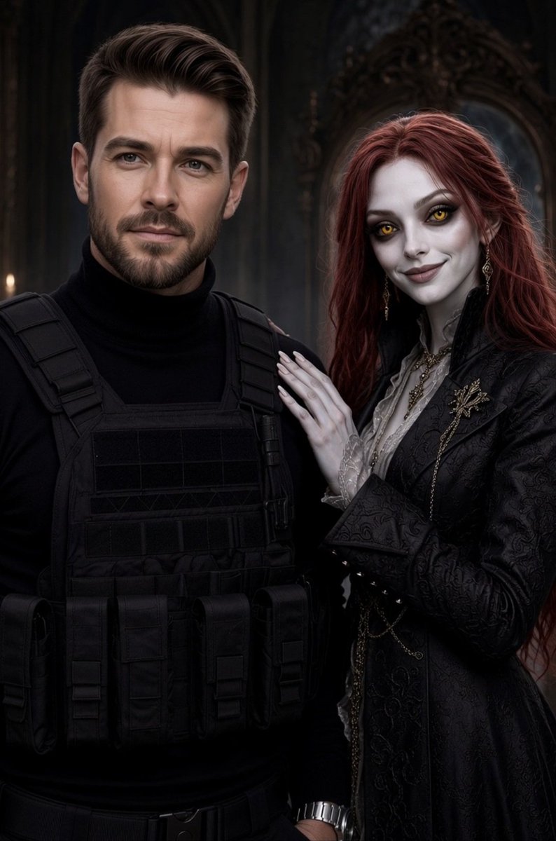 ValkyriaAIart's tweet photo. PROJECT ELDRITCH: The Goblin-Bravo Files.

The Sidhe join the uneasy alliance.

Brody Crawford, Goblin Team Bravo &amp; Arianwen Ruadh ("Ari Rowan"), Sidhe Guardian. https://t.co/CquIeUlIpV