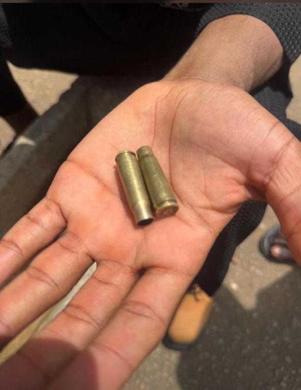 Aauasu11's tweet photo. Bullet shell casings reportedly recovered from gunshots fired at the AAUASU President and other peaceful protesters during the incident.

@iambabtee 
@MobilePunch 
@SaharaReporters 
@HQNigerianArmy 
@NationAfrica 
@Verydakman_ 
@OndoPoliceNg 
@LuckyAiyedatiwa https://t.co/VTWT3e3ObQ