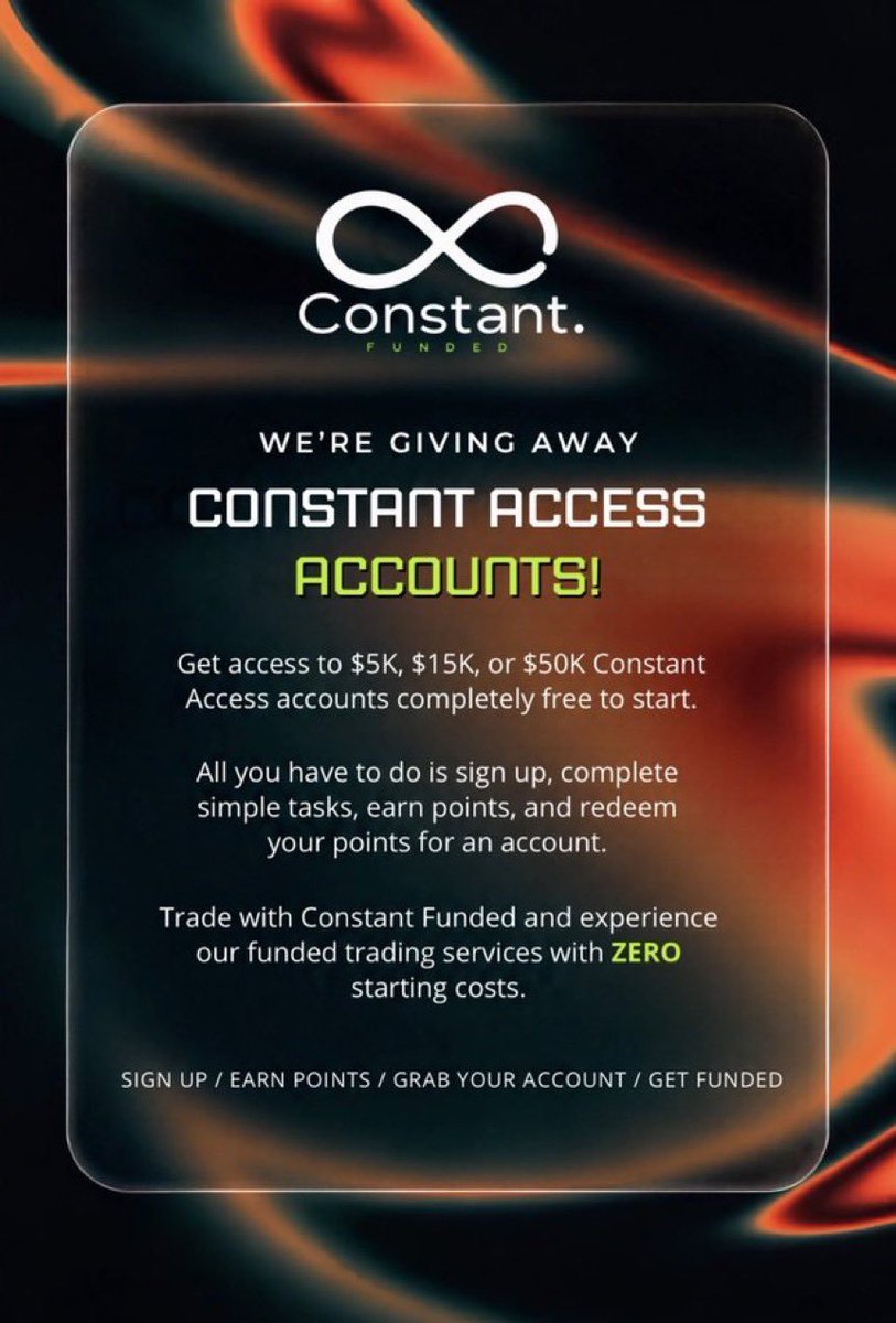 MasChand7's tweet photo. beautifull giveaway in early month
lets go 
@constantfunded #propfirmgiveaway
#propfirm https://t.co/kLHZEEwnHJ