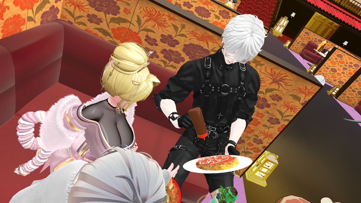 FaMichiki56_vrc's tweet photo. 初めてこんとん行ってきた！
いやぁ・・・混沌としてた・・・。
初キャバクラがここでよかったんだろうか・・・ｗ

とは言いましたが終始笑いっぱなしで楽しかったです！
#VRCこんとん https://t.co/4GnLWlnzHj