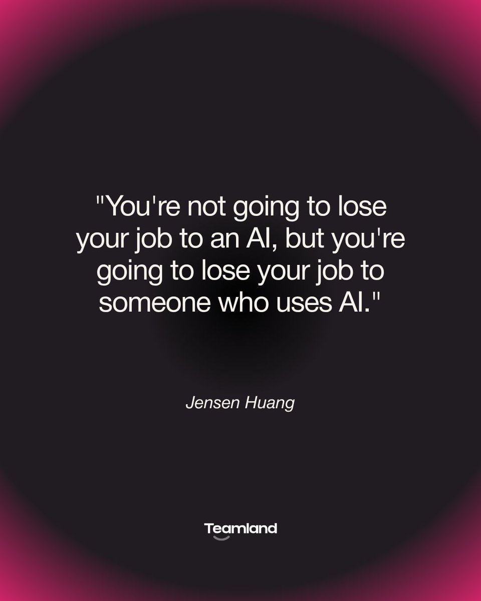 ourTeamland's tweet photo. The threat is not the technology. It is the colleague who changed how they work. Licences are the cheap half. Habit is the expensive half, and it does not arrive with a seat allocation. Rebuild one task you repeated five times last week.

#Teamland #AI #Upskilling #Workforce https://t.co/6HdIejXc4C
