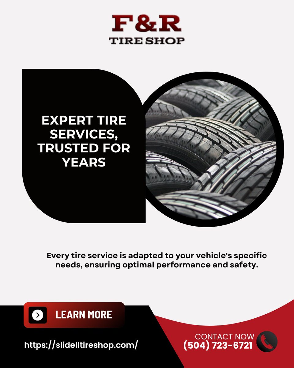 FRTireShop's tweet photo. Keeping tires healthy takes regular attention. Our tire services help support reliable handling and road performance. Schedule your next tire check with us today. #TireServices #SmoothRide #ReadyForTheRoad
https://t.co/dAWAEvAmQr https://t.co/7TlIWxmrhR