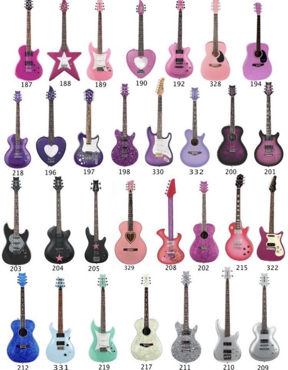 spitandtears111's tweet photo. If you were in a band which guitar would you pick? I’d pick 203 or 205 https://t.co/hLOb0K1slW