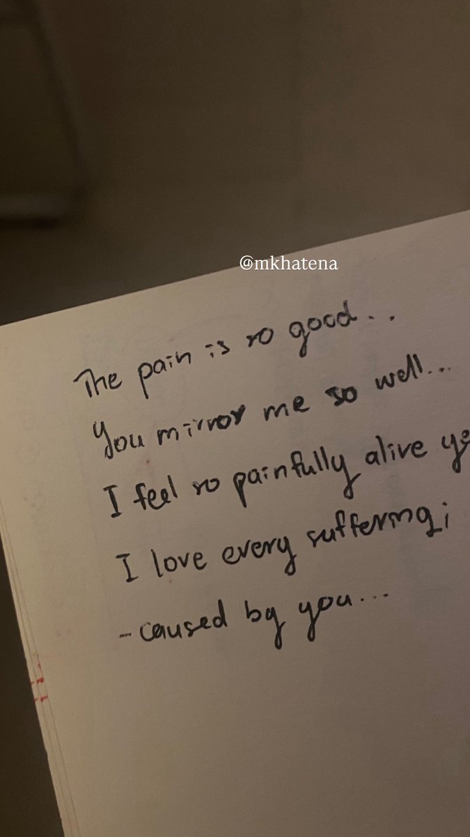 mkhatena8's tweet photo. So hurtful, yet my heart feel so alive..?
#depth https://t.co/ATswCuXKLJ