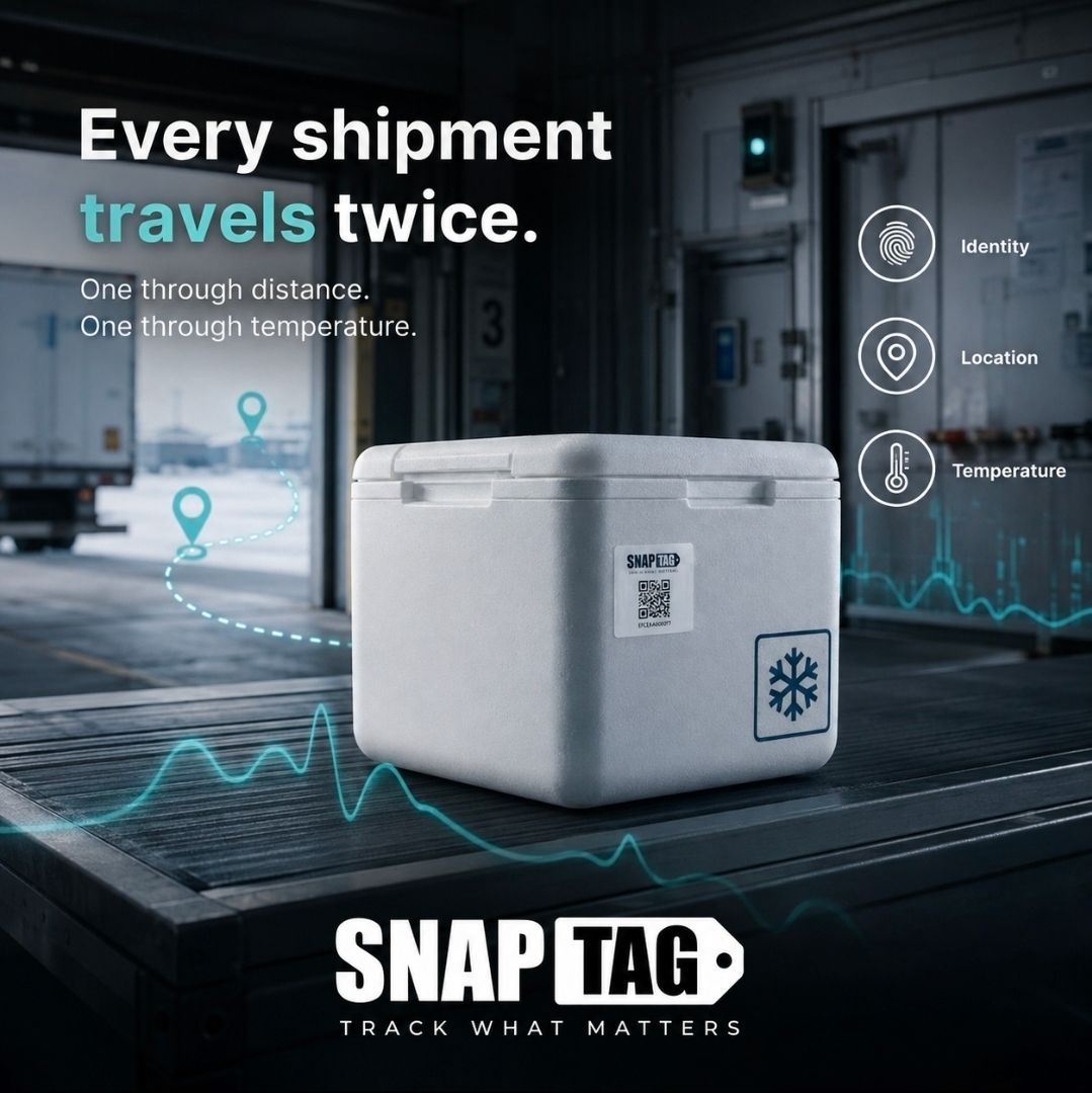 goSNAPTAG's tweet photo. Temperature is one of the forces shaping everything around us.

It determines how quickly things grow, react, age, and decay.

That influence is everywhere.

The human body operates near 37°C (98.6°F).
Below 35°C (95°F), hypothermia begins.

Many refrigerated vaccines must remain between 2°C and 8°C (36°F and 46°F).

Food’s “danger zone” is generally between 4°C and 60°C (40°F and 140°F), where bacteria can multiply rapidly, sometimes doubling in as little as 20 minutes.

A few degrees.
A few minutes.
An entirely different outcome.

Temperature can preserve or spoil.
Protect potency or compromise it.
Sustain life or threaten it.

That is why SNAPTAG begins with temperature intelligence.

Few measurements are more fundamental and few are more capable of changing what happens next.

Every shipment travels twice:

Once through distance.
And once through temperature.

We can see the first journey on a map.

The second is invisible but it may determine whether what arrives is still safe, effective, and valuable.

SNAPTAG makes that invisible journey visible at the asset level so businesses can understand when exposure occurred, how severe it was, how long it lasted, and what action should follow.

Identity tells you what it is.
Location tells you where it is.
Temperature tells you what it has survived.

SNAPTAG
Track What Matters.

https://t.co/0kHo5X0FgZ

#SNAPTAG #SNAPTAG Sense  #TemperatureIntelligence #ColdChain #SupplyChainVisibility #IoT #SNAPTAG # FSMA204