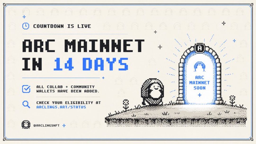 f_wazic's tweet photo. If you’re paying attention to @arc (Circle’s L1) mainnet on Sept 16, don’t sleep on @ArclingsNFT 

First fully on-chain identity collection on the chain.

6,283 1-bit pixel Arclings — art generated from the token ID and stored 100% in the contract (no IPFS, no servers).

Supply = 2π. 

When the last one mints, the circle closes.

Check WL status here → https://t.co/ant9TGaAWm

Circle is forming⭕.