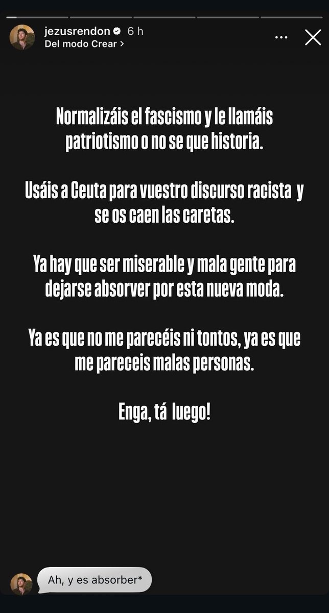 lopeziboristas's tweet photo. A mí me dicen hace seis años que el triunfito que más sentido común y sensatez iba a servir en redes sociales...  era Jesús OT2020... y me hubiese caído de culo. Heavy https://t.co/d9WbeXr7su