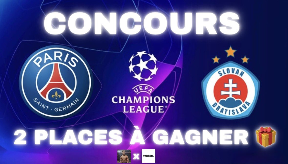 Julien_27LS's tweet photo. 🎁 𝗖𝗢𝗡𝗖𝗢𝗨𝗥𝗦 🎁

POUR FÊTER LE RETOUR DE LA LDC, 𝗧𝗘𝗡𝗧𝗘 𝗗𝗘 𝗚𝗔𝗚𝗡𝗘𝗥 𝟮 𝗣𝗟𝗔𝗖𝗘𝗦 𝗣𝗢𝗨𝗥 𝗟𝗘 𝗠𝗔𝗧𝗖𝗛 𝗣𝗦𝗚-𝗕𝗥𝗔𝗧𝗜𝗦𝗟𝗔𝗩𝗔 𝗠𝗘𝗥𝗖𝗥𝗘𝗗𝗜 𝗣𝗥𝗢𝗖𝗛𝗔𝗜𝗡 ❤️💙

CONDITIONS :
-RT
-FOLLOW @Julien_27LS et @Vitickets_

TAS LUNDI via un site officiel🍀 https://t.co/smEUaFcDxe